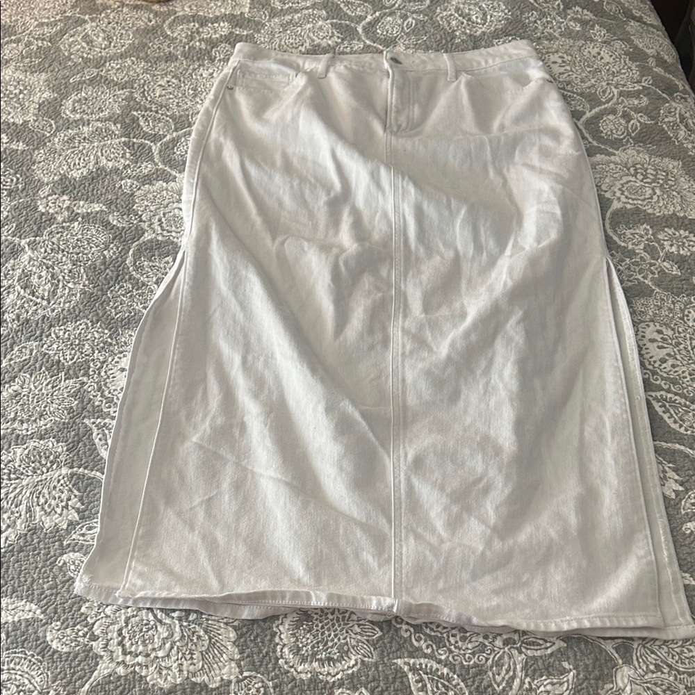 Express White Maxi Skirt